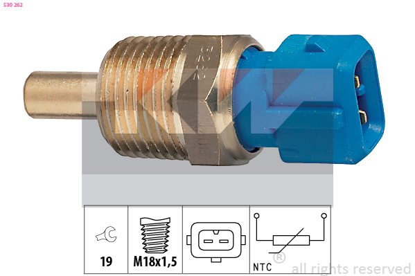Senzor,temperatura lichid de racire 530 262 KW